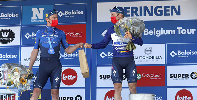 Remco Evenepoel and Yves Lampaert